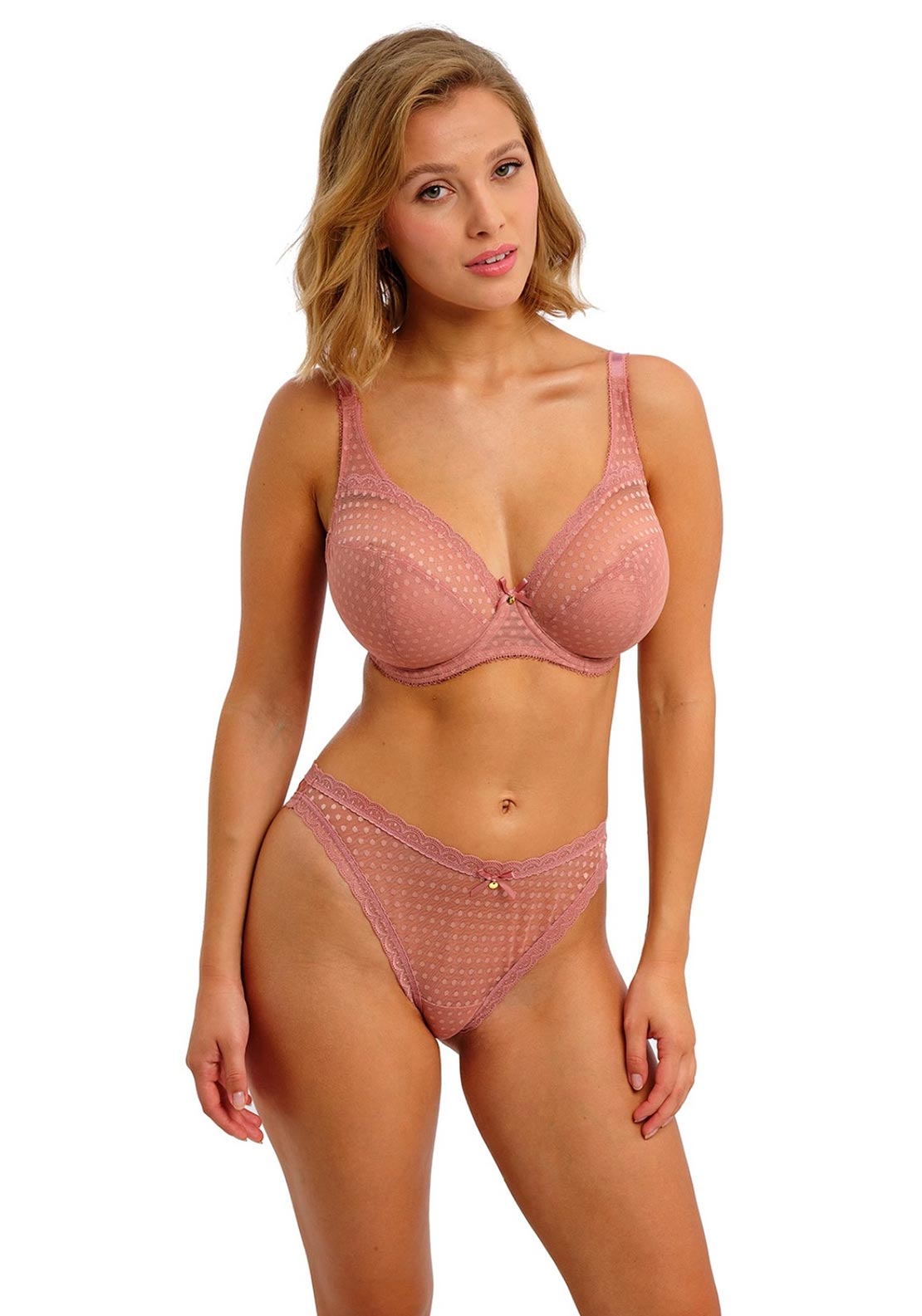 Freya Spot Light Plunge Bra, Pink