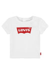 Levi’s Baby Girl Batwing Short Sleeve Tee, White
