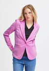 Ichi Kate Jersey Single Breasted Blazer, Super Pink