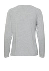 Ichi Rebel Long Sleeve T-Shirt, Grey