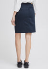 Fransa Lomax Knee Length Skirt, Navy