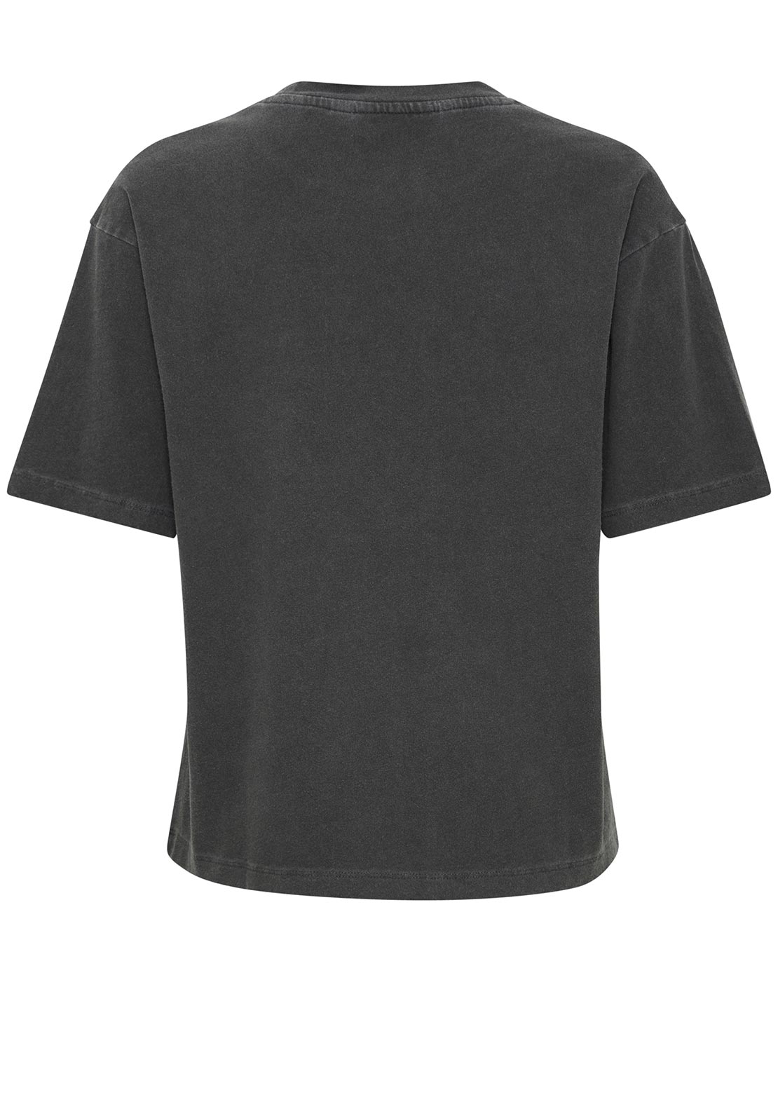 b.young Rach Washed Embroidered T Shirt, Grey