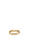 24Kae Chain Detailed Ring, Gold