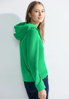 Cecil Drawstring Hoodie Sweatshirt, Celery Green