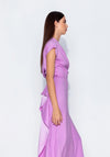 Kameya Ruffle Draped Detail Maxi Dress, Lilac