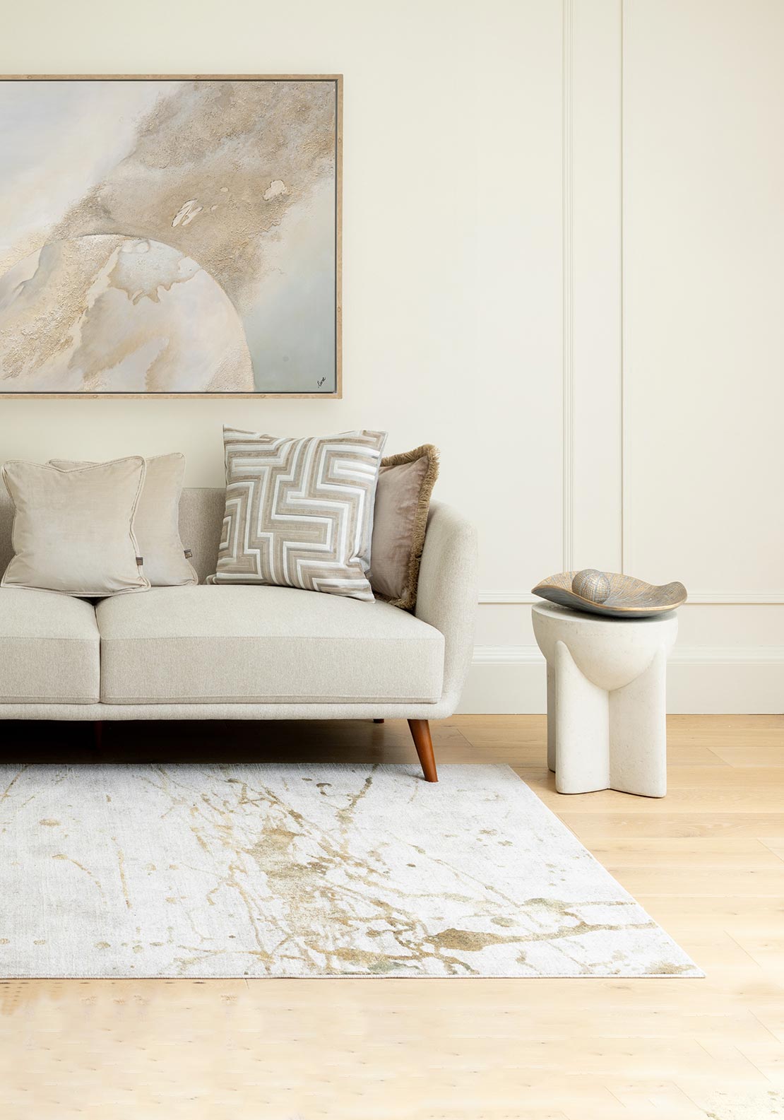 Scatter Box Sona Rug 120x170cm, Natural Gold