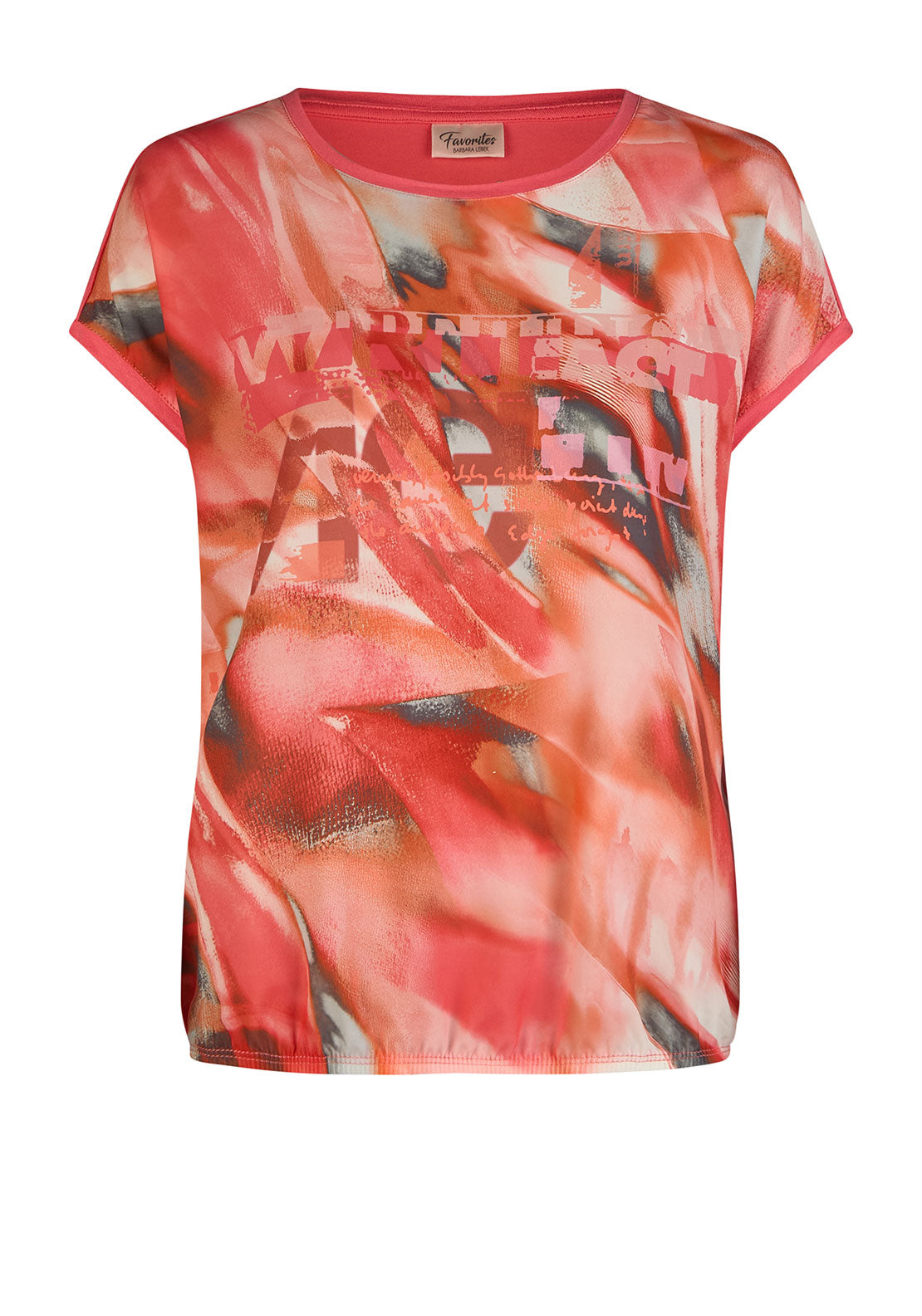 Barbara Lebek Abstract Print Top, Pink Multi