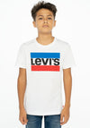 Levi’s Boy Logo Short Sleeve Tee, White
