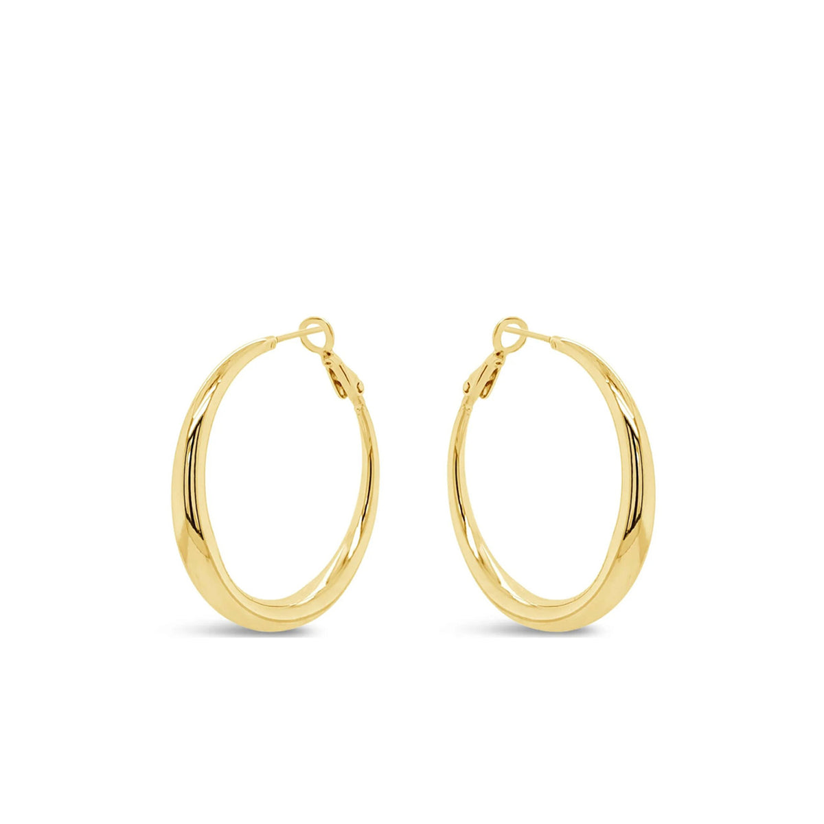 Absolute Chunky Large Hoop Earrings, Gold