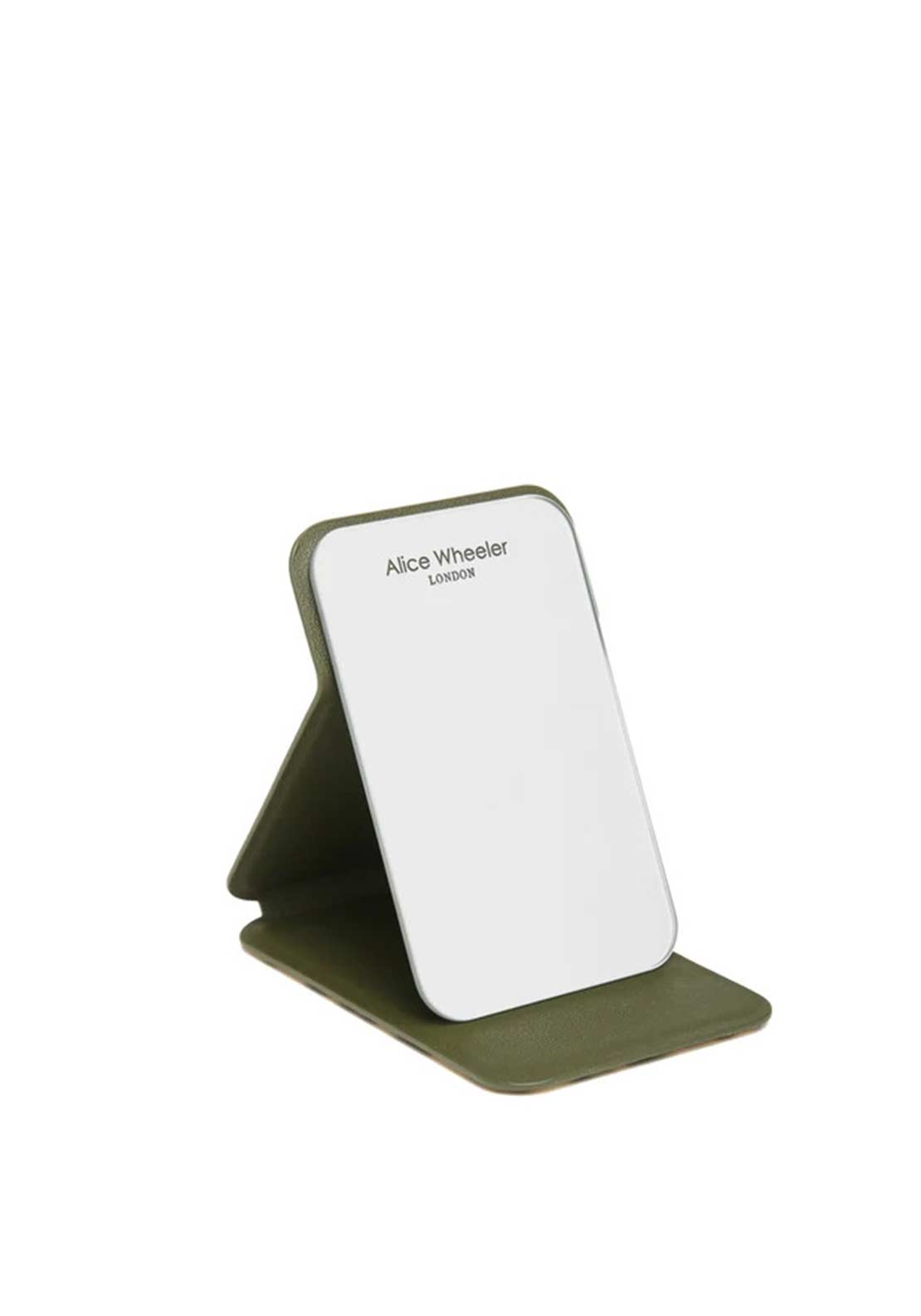 Alice Wheeler London Leopard Print Mini Folding Mirror, Green