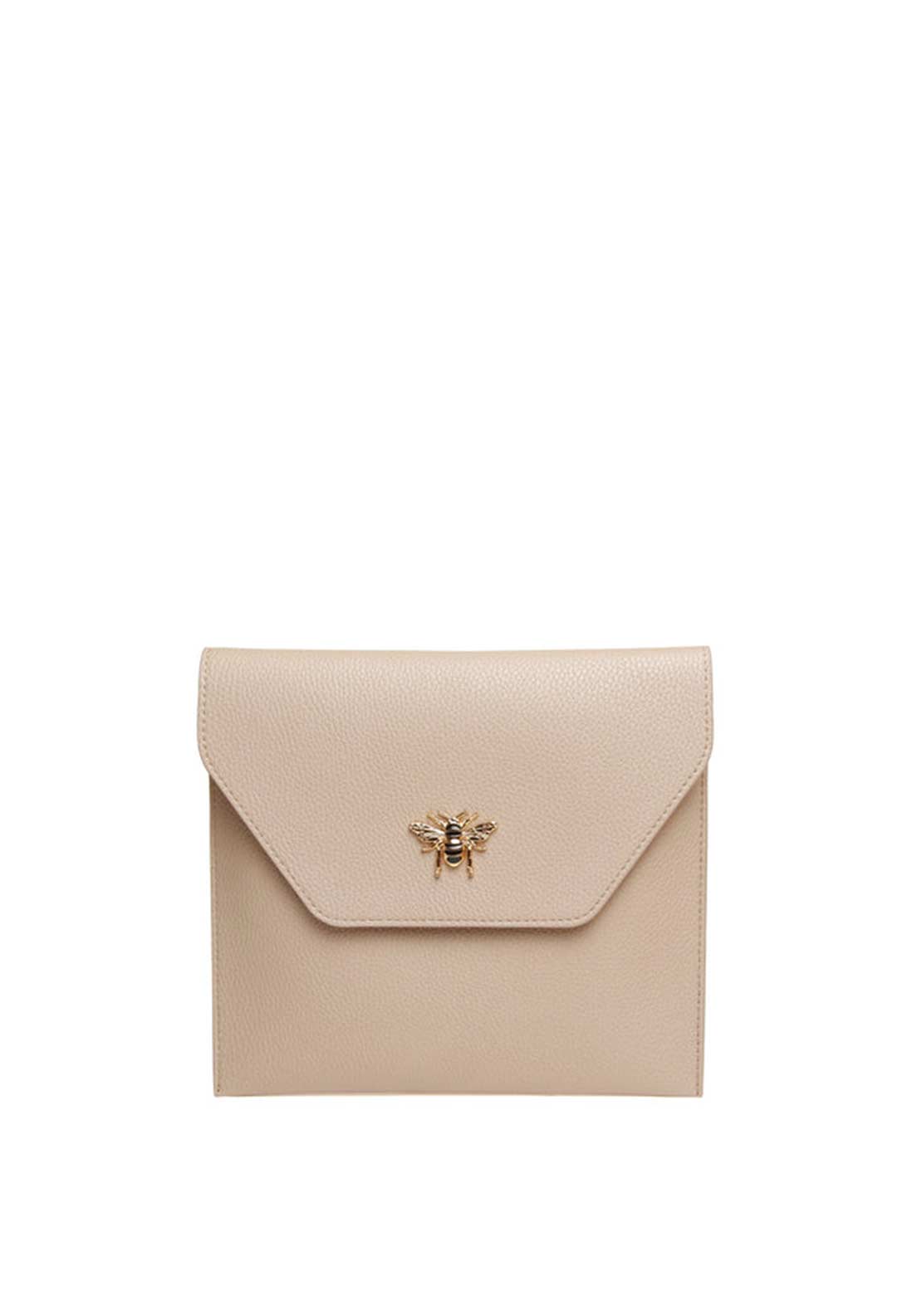 Alice Wheeler London Travel Mirror & Case, Stone