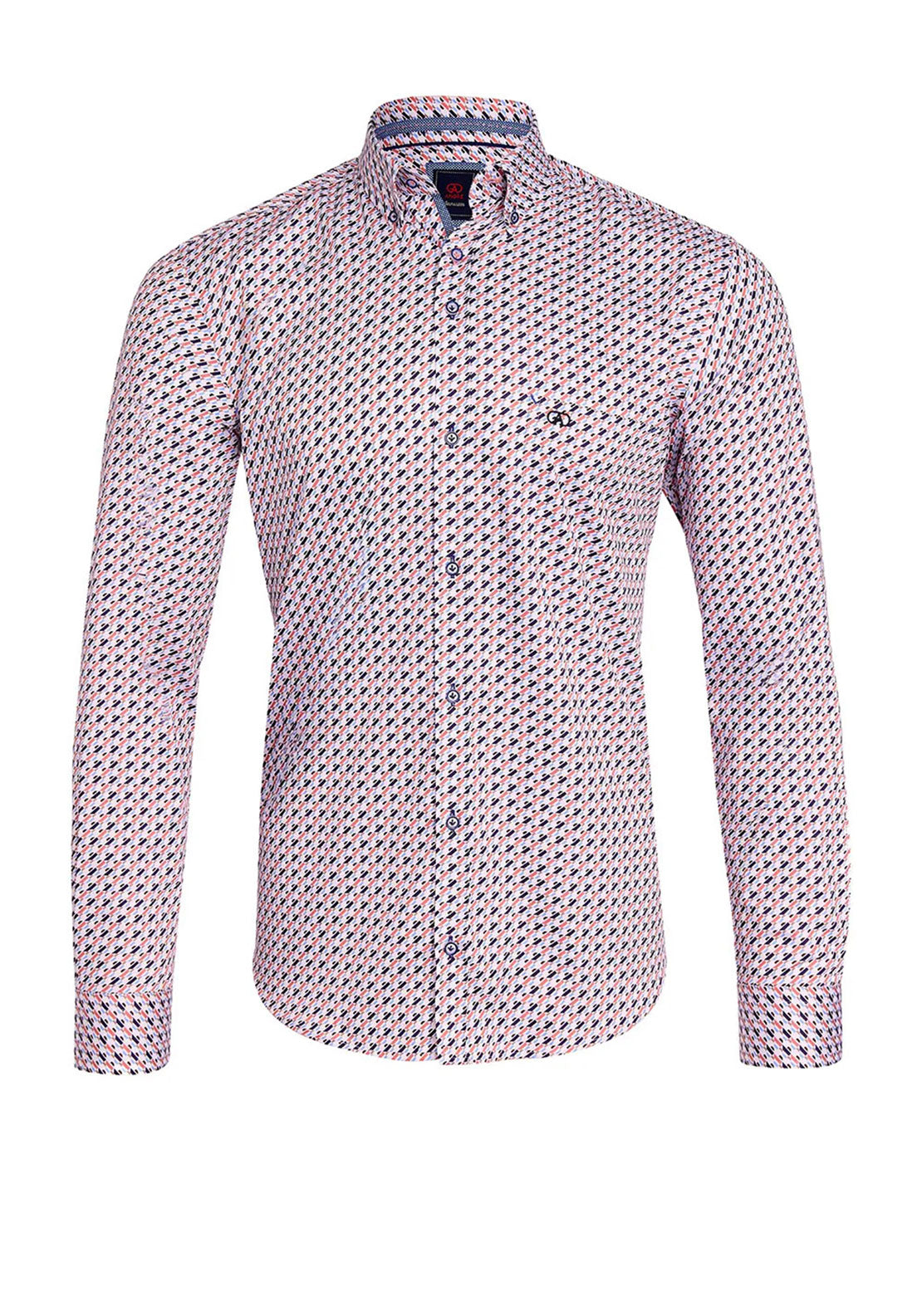 Andre Dowd Pattern Shirt, Blue Multi