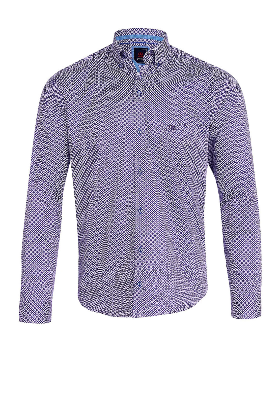 Andre Regan Pattern Shirt, Purple Multi