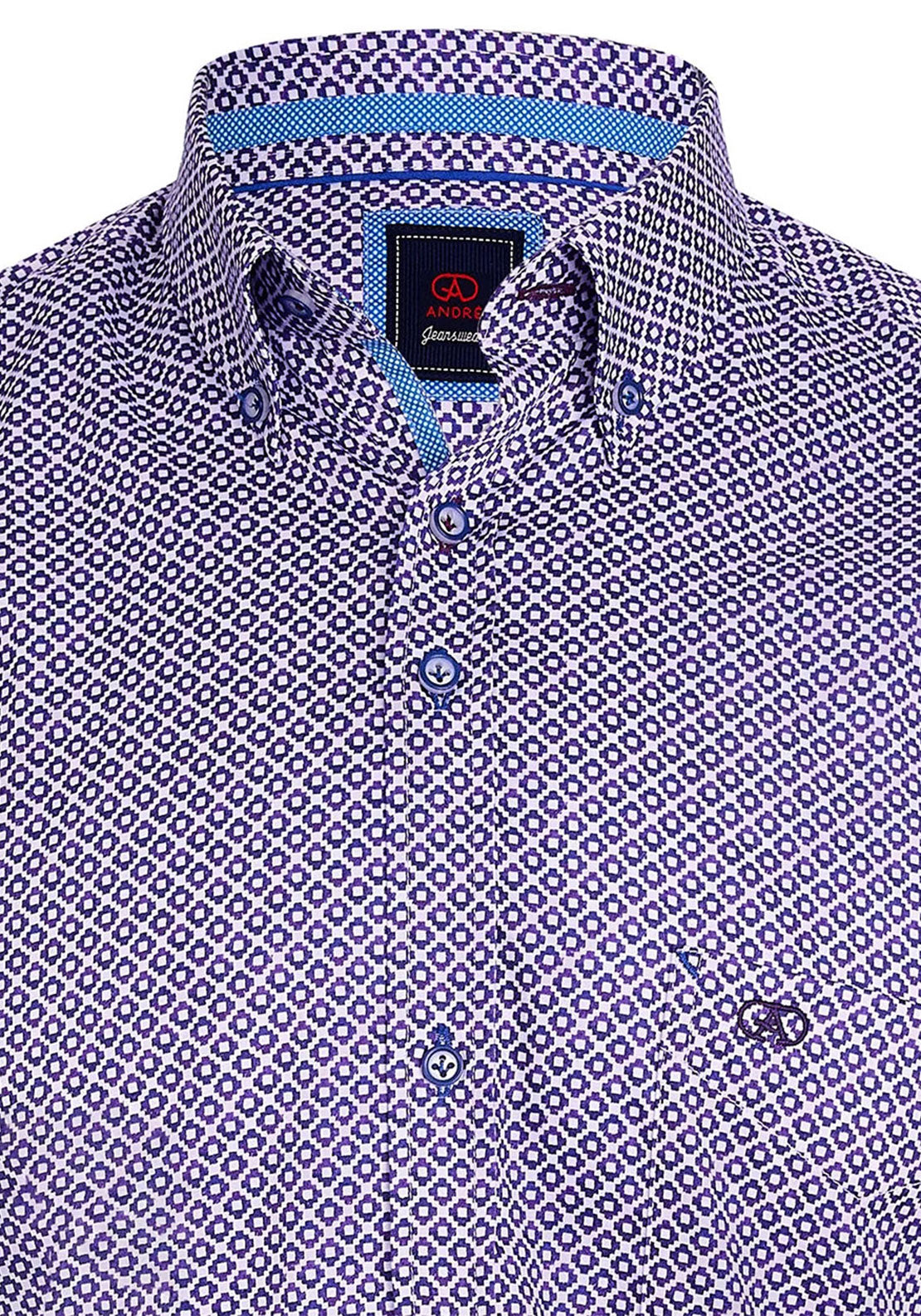 Andre Regan Pattern Shirt, Purple Multi