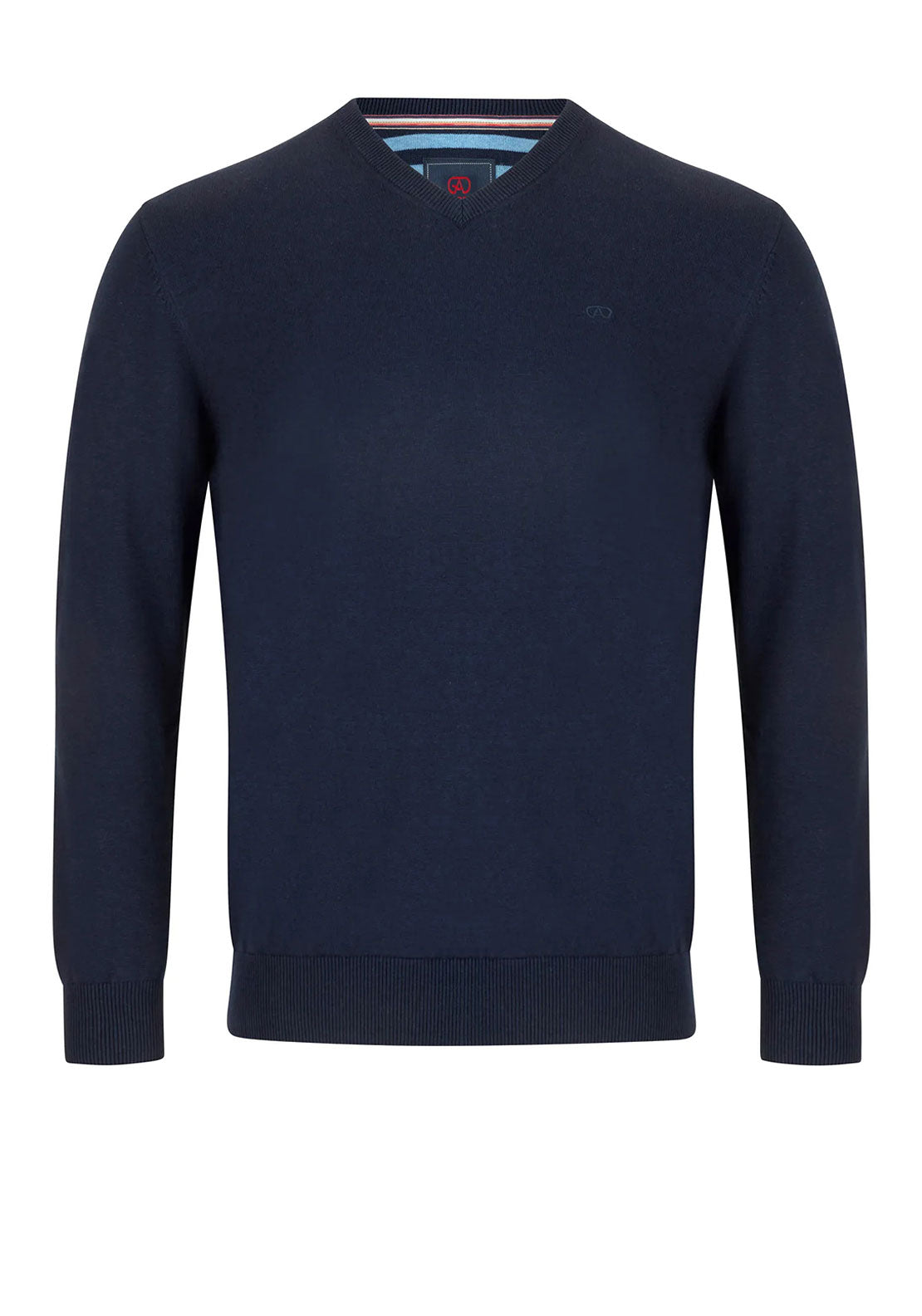 Andre Valencia V Neck Sweater, Navy