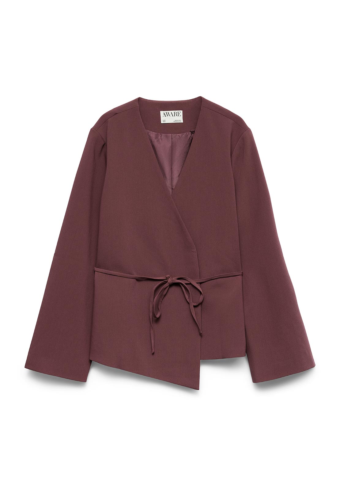 Vero Moda AWARE Tenora Wrap Blazer, Mauve