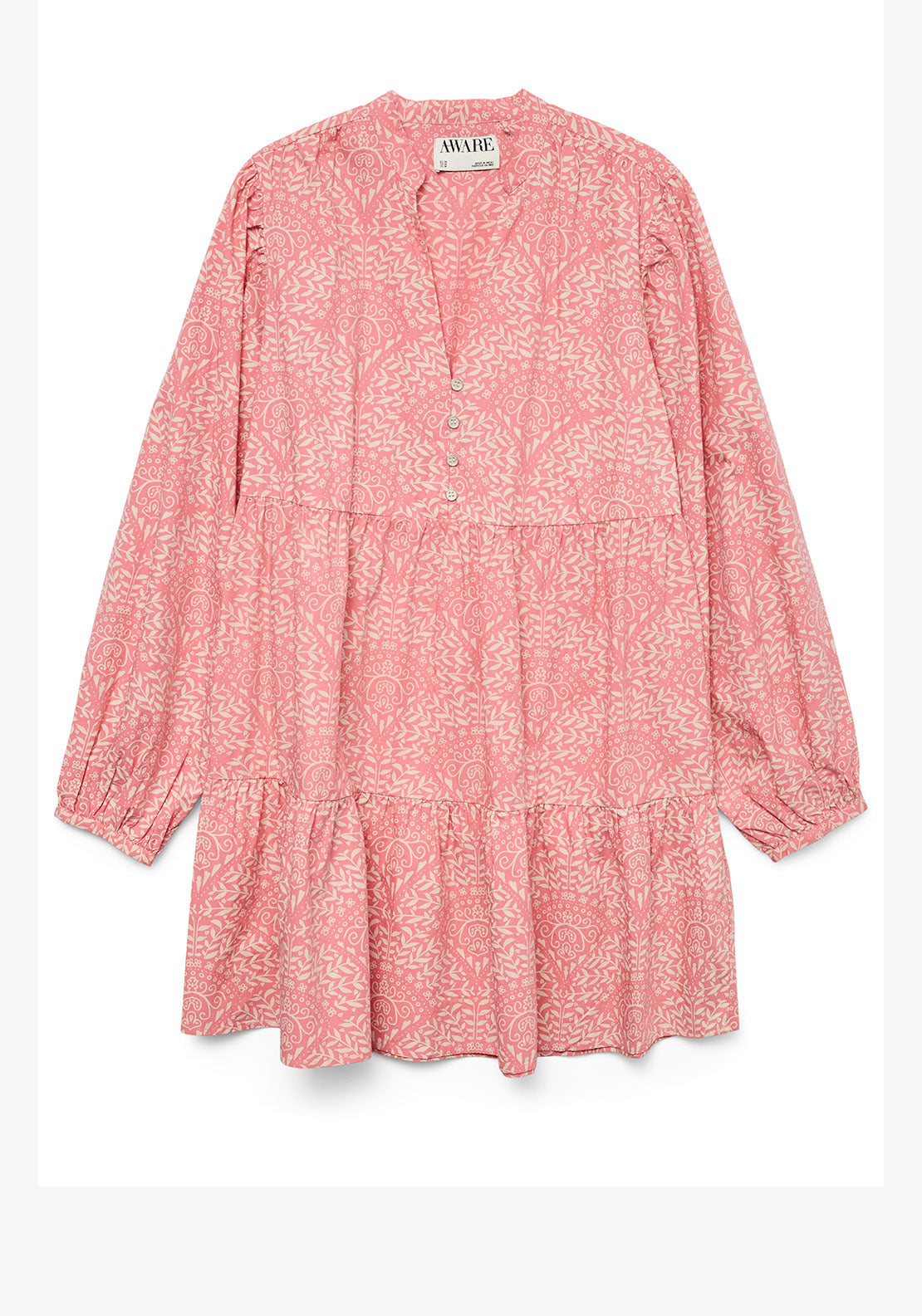 vero moda dress pink Felicia Ruffle Maxi Dress