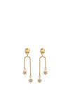 Angela D’Arcy Twinkling Star Drop Earrings, Gold