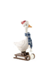 Aynsley Christmas Goose on a Sled Ornament