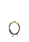 Absolute North Star Set of 2 Bracelets, Gold & Black