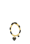 Absolute Heart Pendant Set of 2 Bracelets, Gold & Black