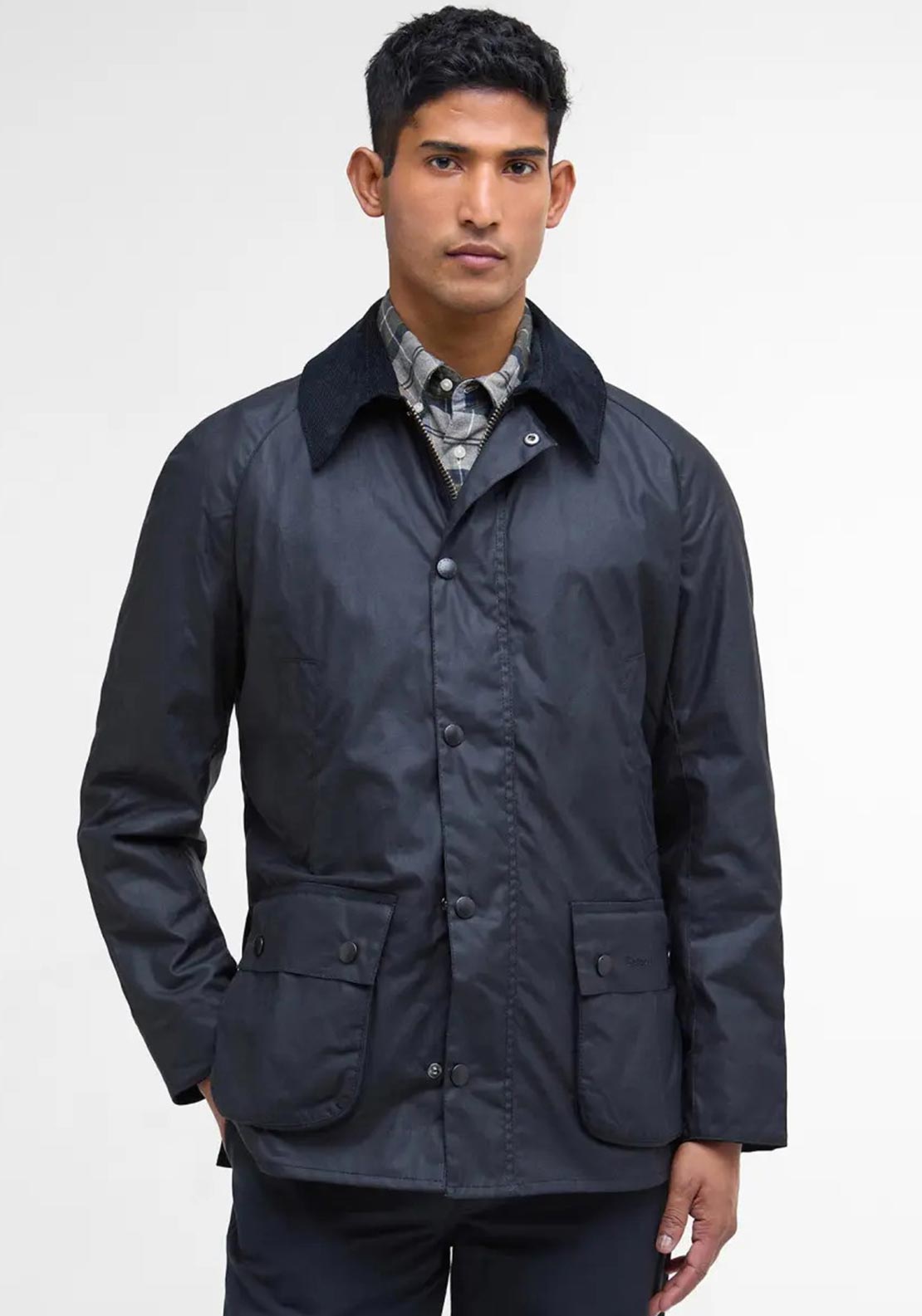 Barbour Men’s Ashby Wax Jacket, Navy