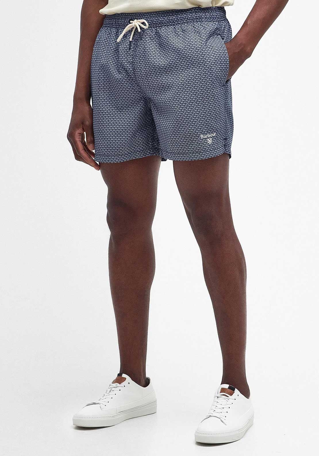 Barbour Shell Swim Shorts, Navy Multi