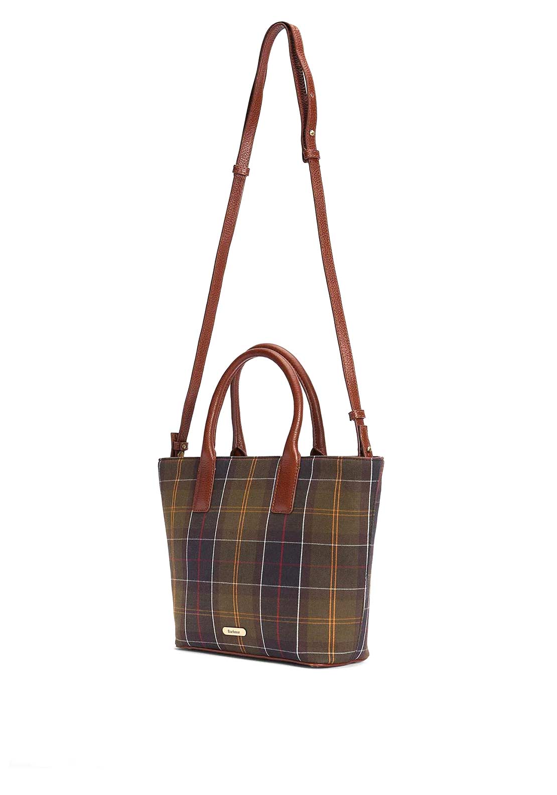 Barbour Birch Tartan Tote Bag, Green
