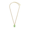 Dyrberg/Kern Barga Necklace, Light Green & Gold