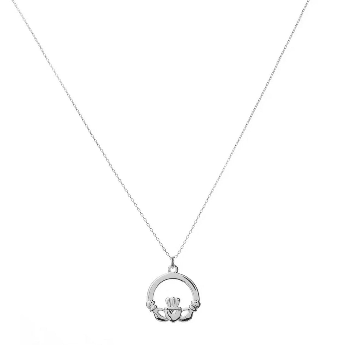Betty & Biddy Claddagh Necklace, Silver
