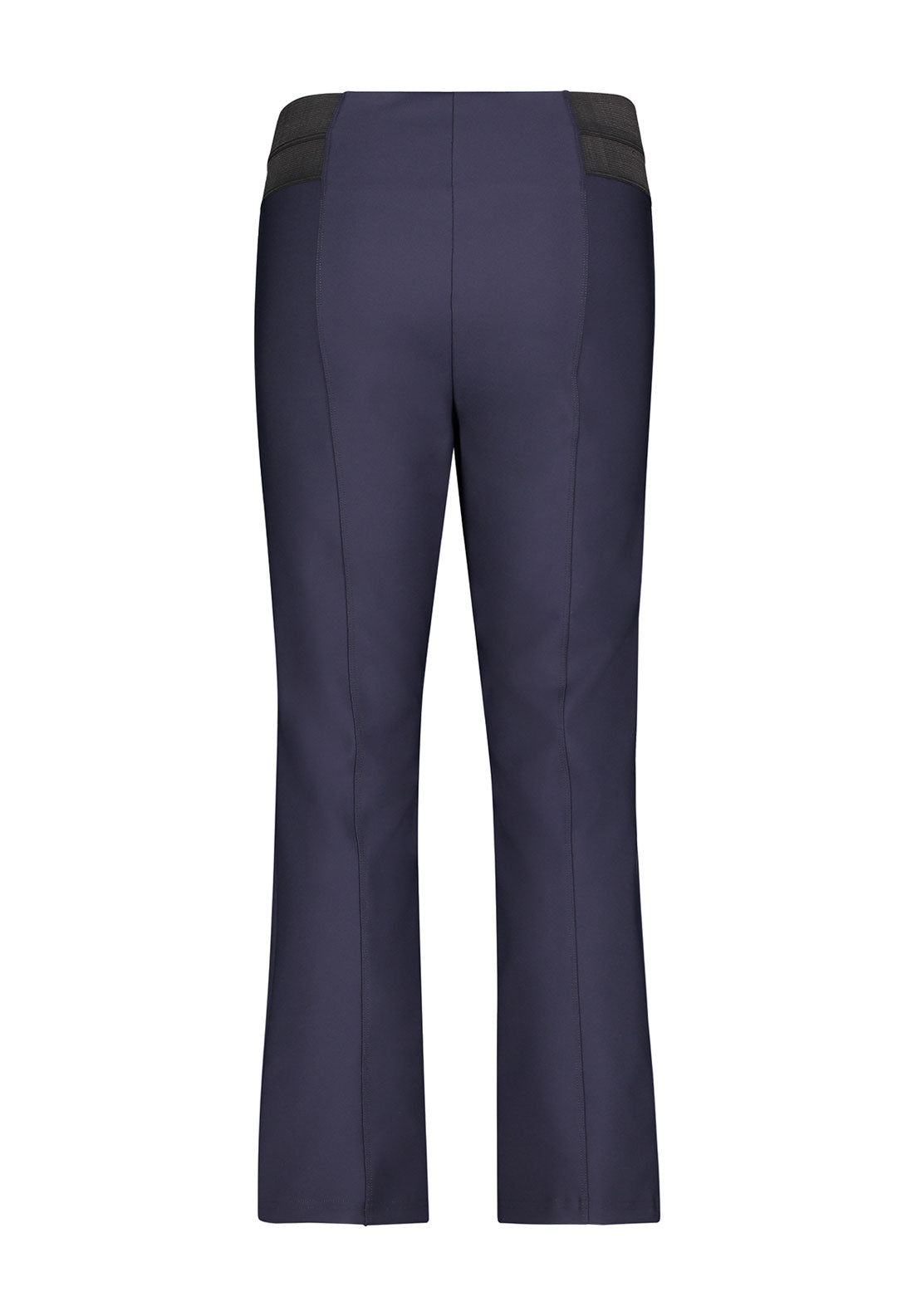 Betty Barclay Elasticated Cropped Kick Flare Trousers, Navy