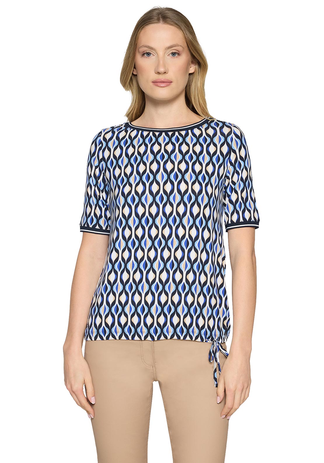 Betty Barclay Geometric T-Shirt, Blue