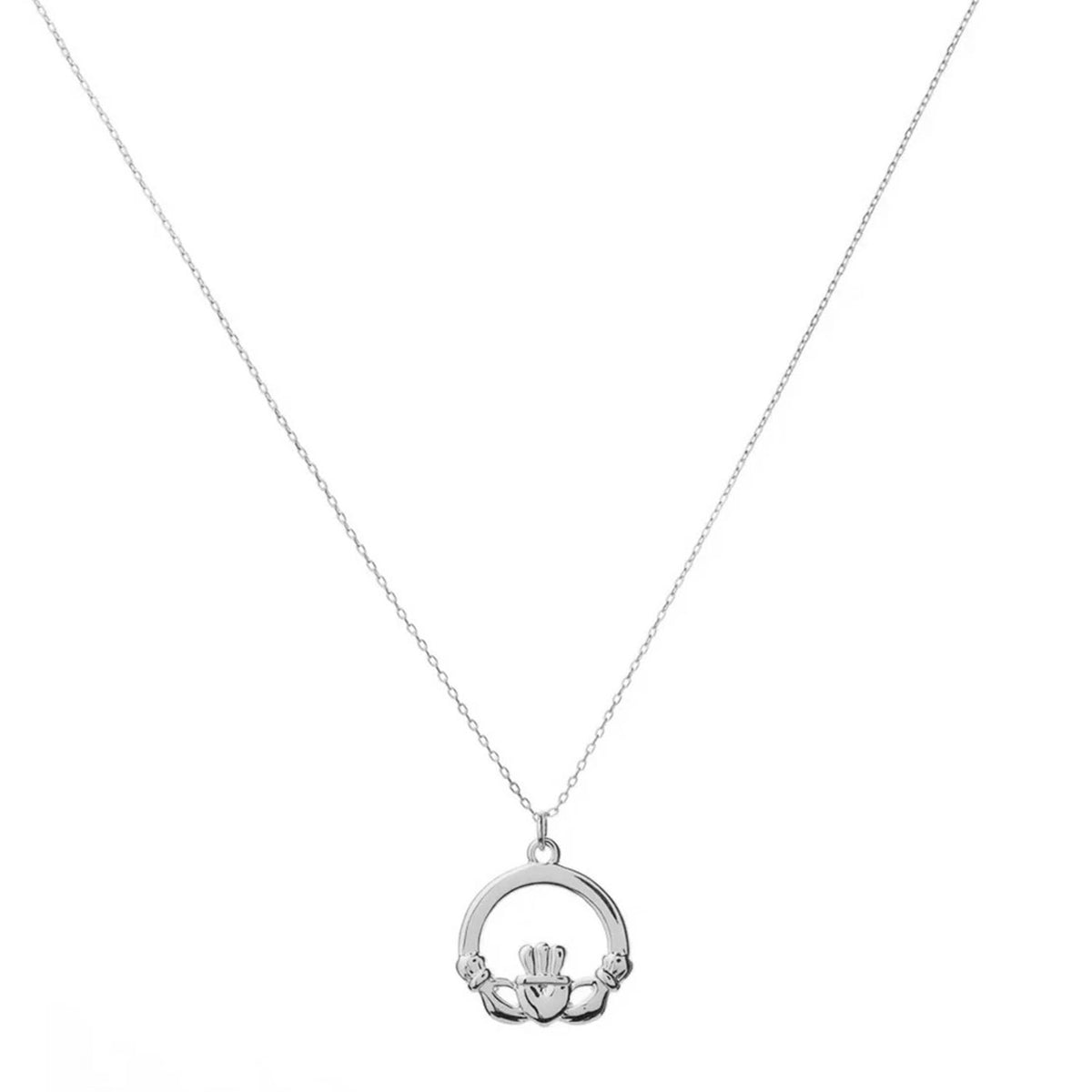 Betty and Biddy Claddagh Necklace, Silver