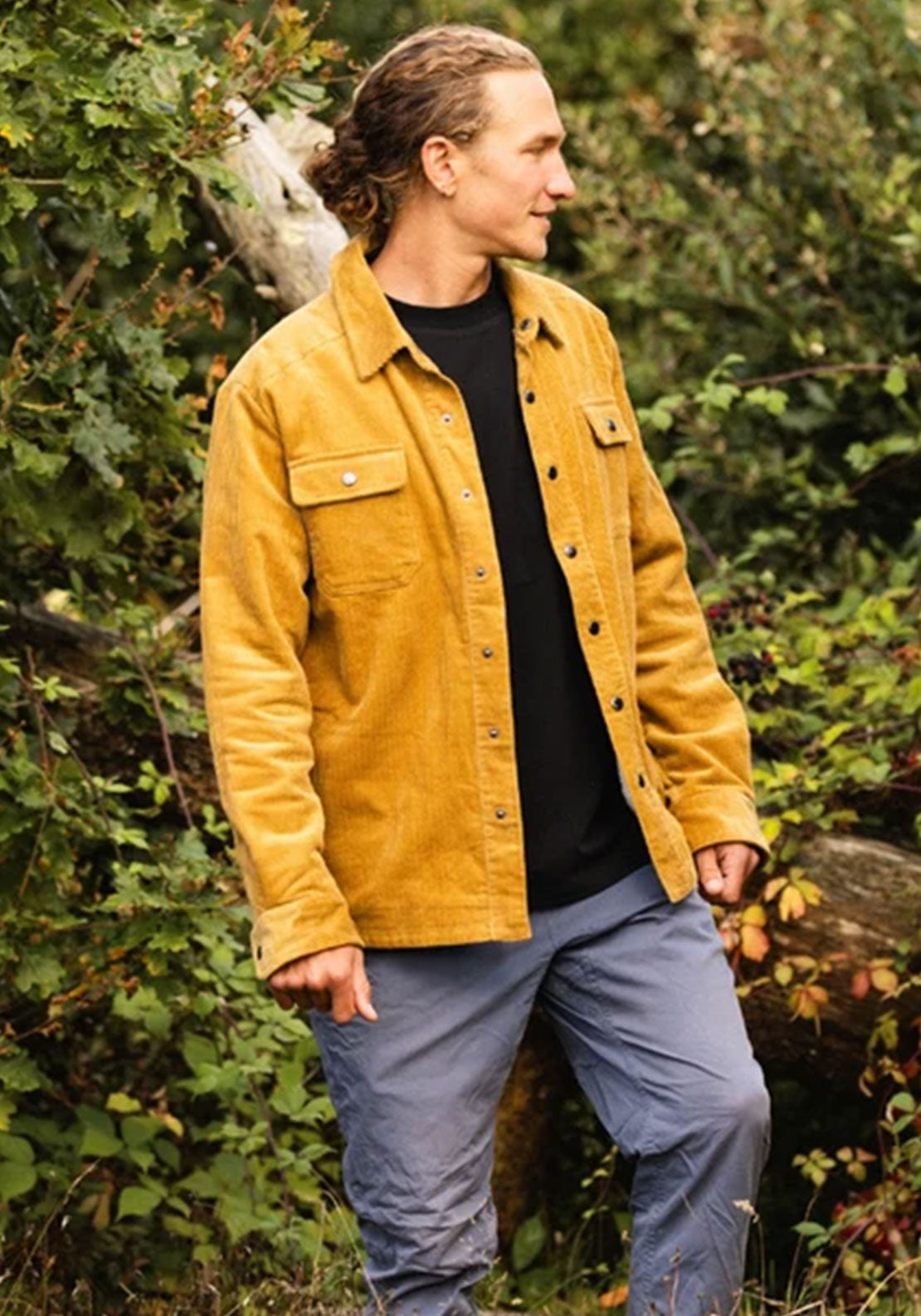 Bleubird Rambler Overshirt, Mustard Yellow