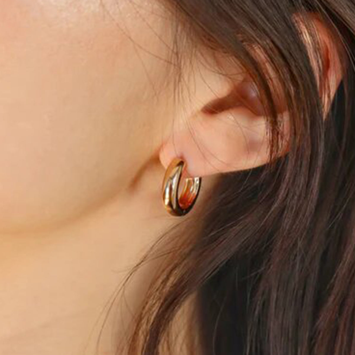 Burren Jewellery Betty Boop Earrings, Gold
