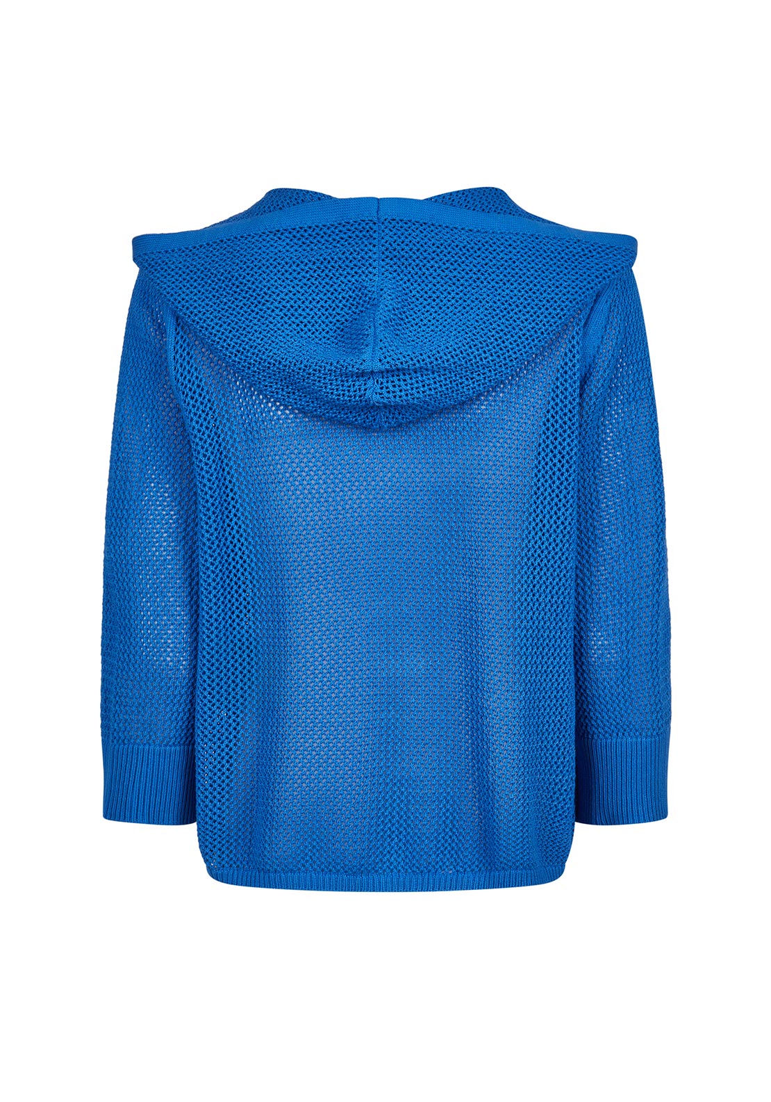 Barbara Lebek Knitted Button Up Jacket, Blue