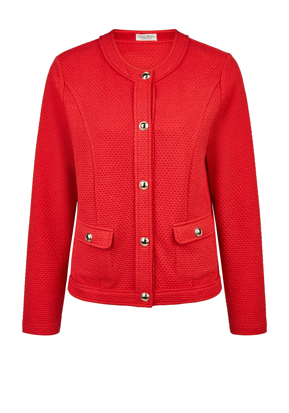 Barbara Lebek Textured Jacket, Red