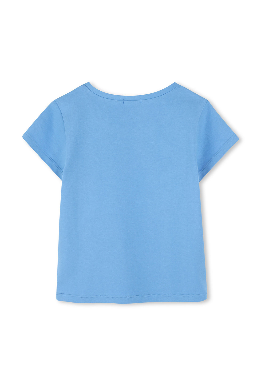 Billieblush Girls Short Sleeve Heart Sequin Tee, Blue