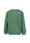 Blue Seven Boy Christmas Print Sweater, Green