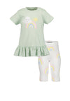 Blue Seven Baby Girl Rainbow Top and Legging Set, Green