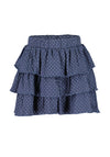 Blue Seven Girl Elasticated Waist Tiered Skirt, Navy