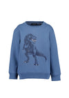 Blue Seven Boy Dino Long Sleeve Sweater, Blue