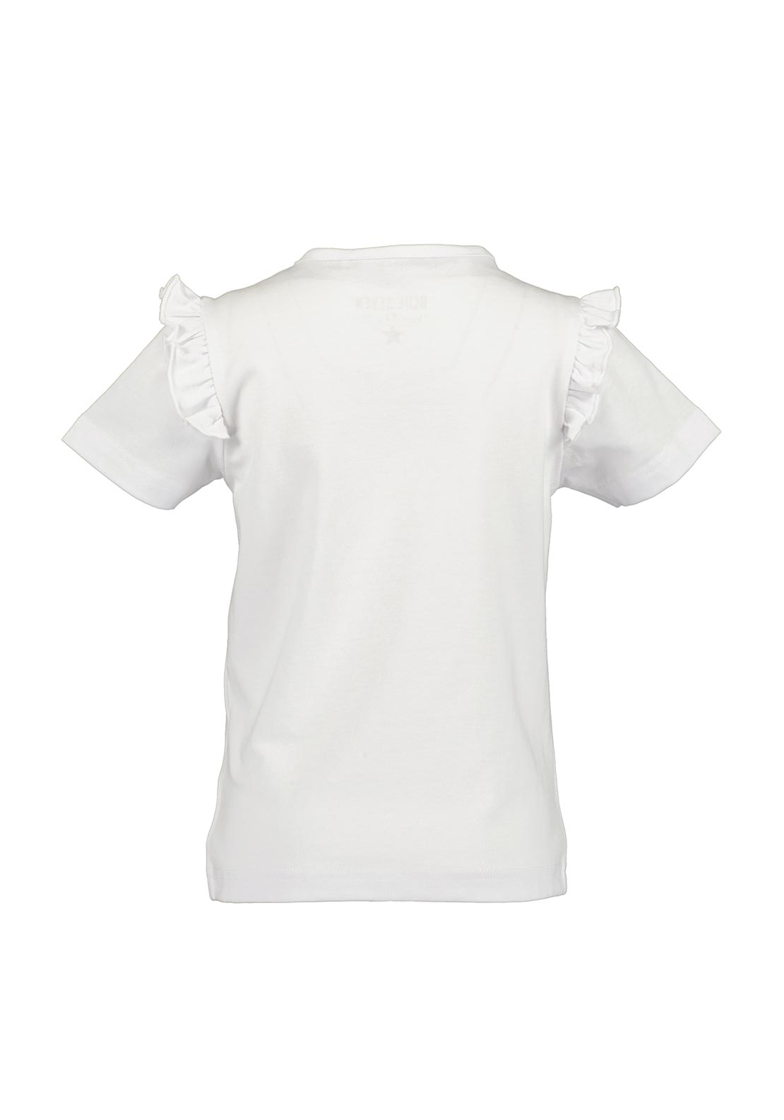 Blue Seven Mini Girl Lemon Frill Sleeve Tee, White