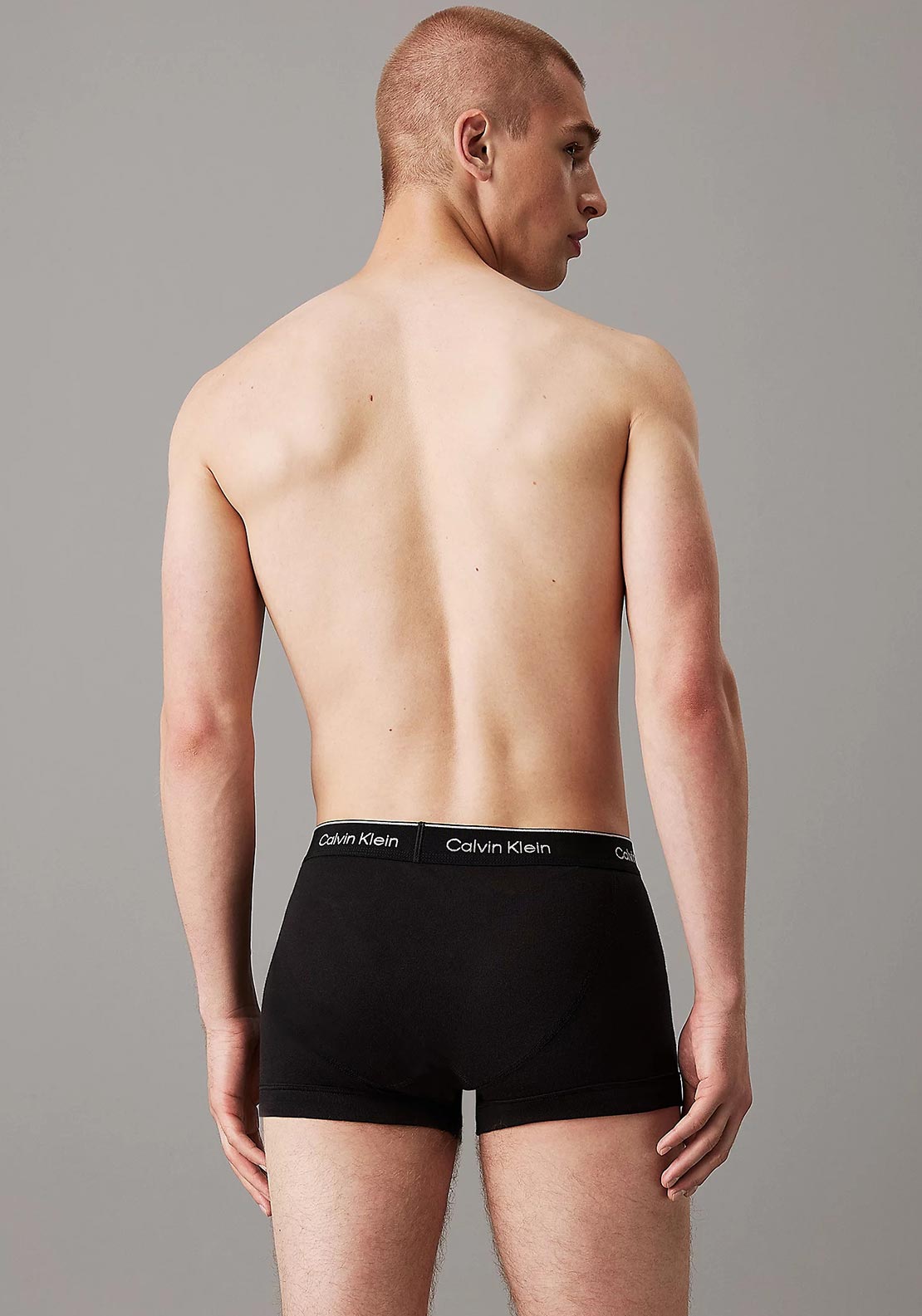 Calvin Klein 3 Pack Cotton Trunks, Black