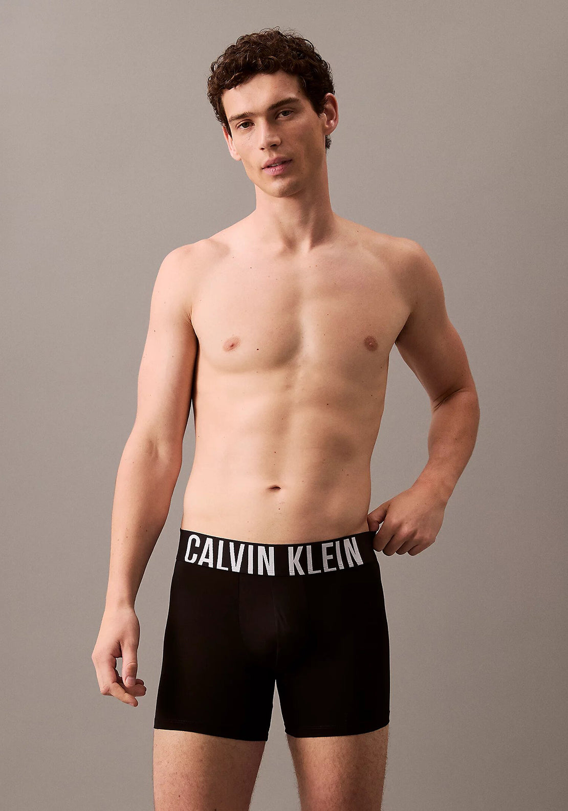 Calvin Klein 3 Pack Intense Power Microfibre Boxer Briefs, Black Multi
