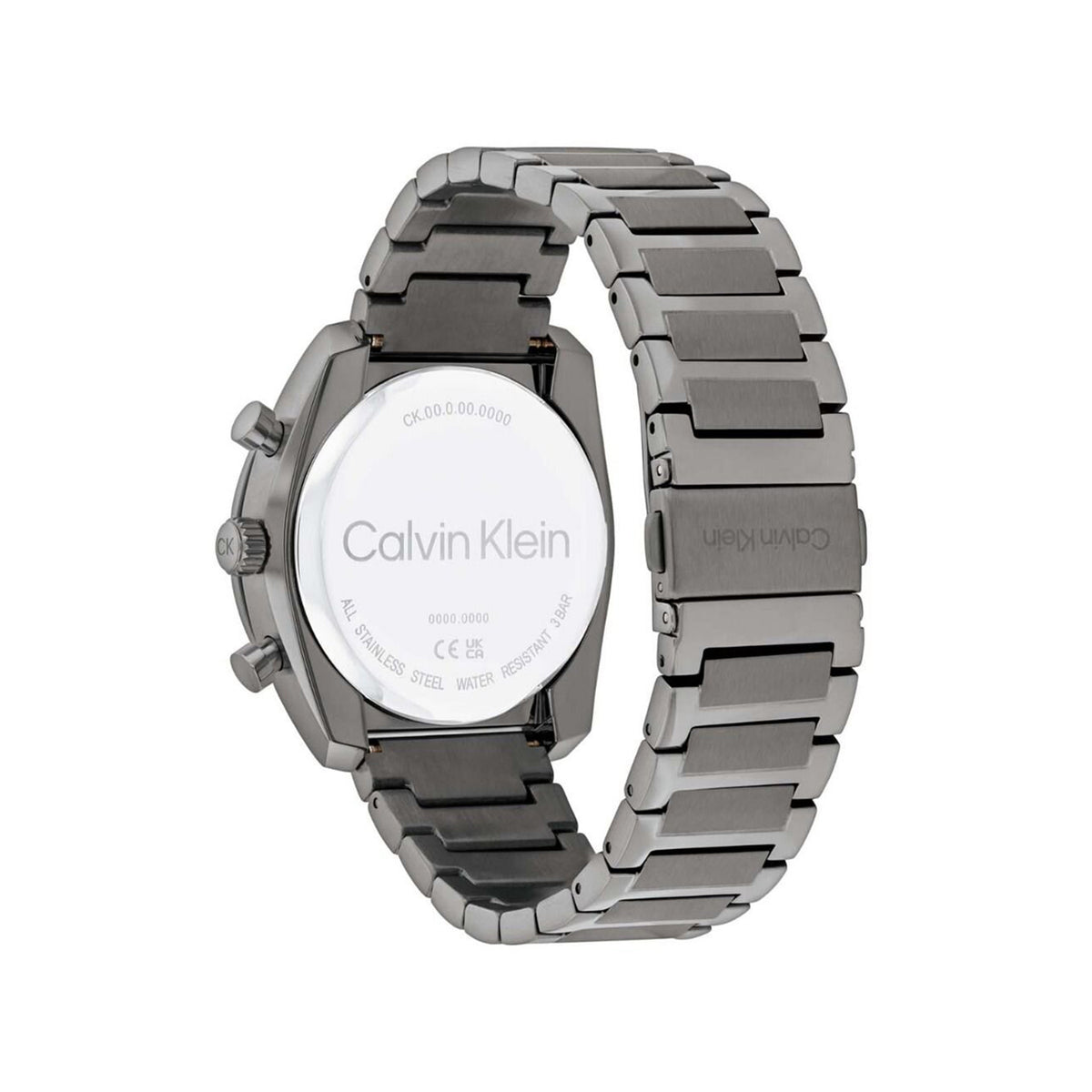 Cakvin Klein Men’s Flex Watch, Gunmetal Silver