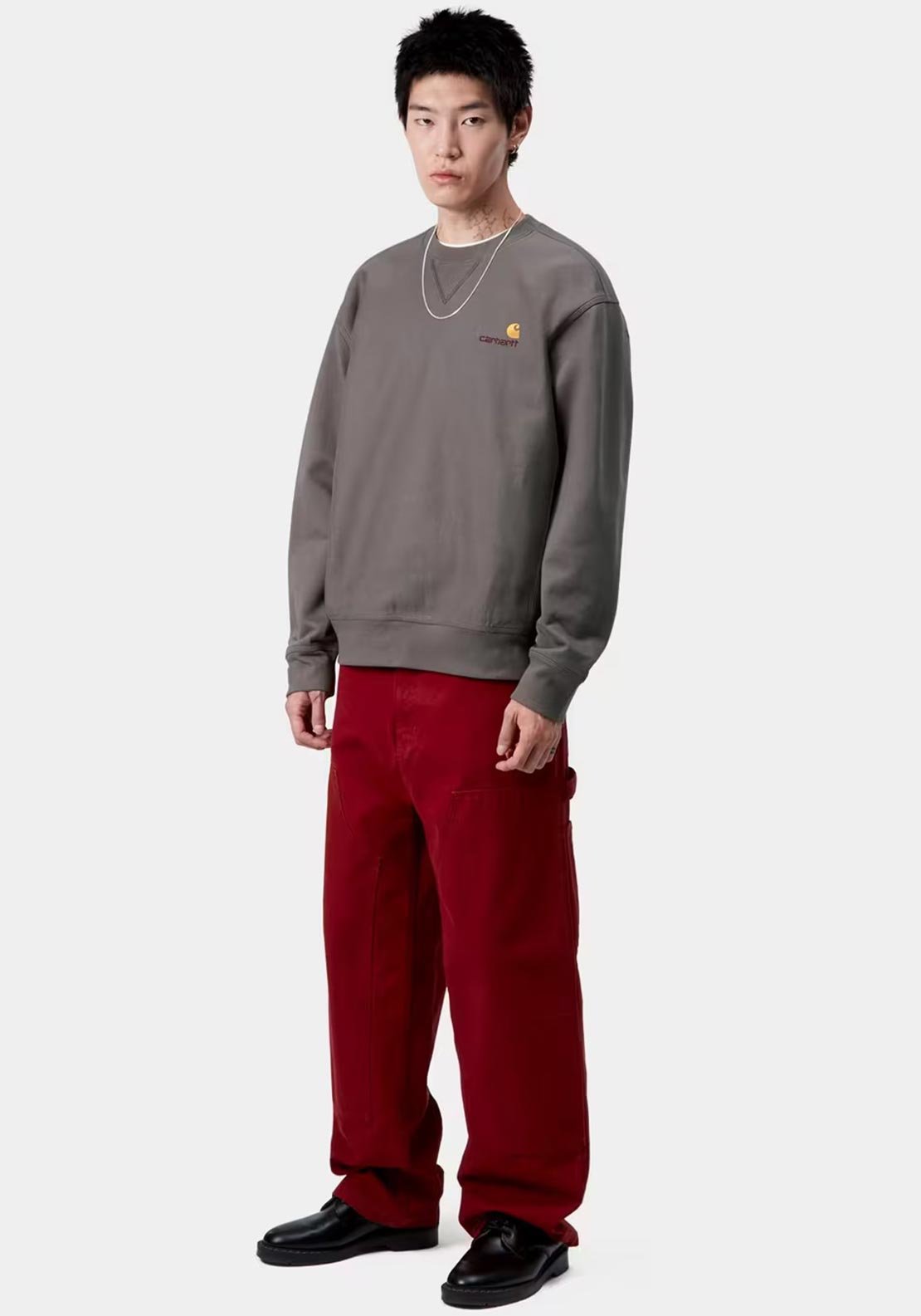Carhartt WIP American Script Sweatshirt, Grey