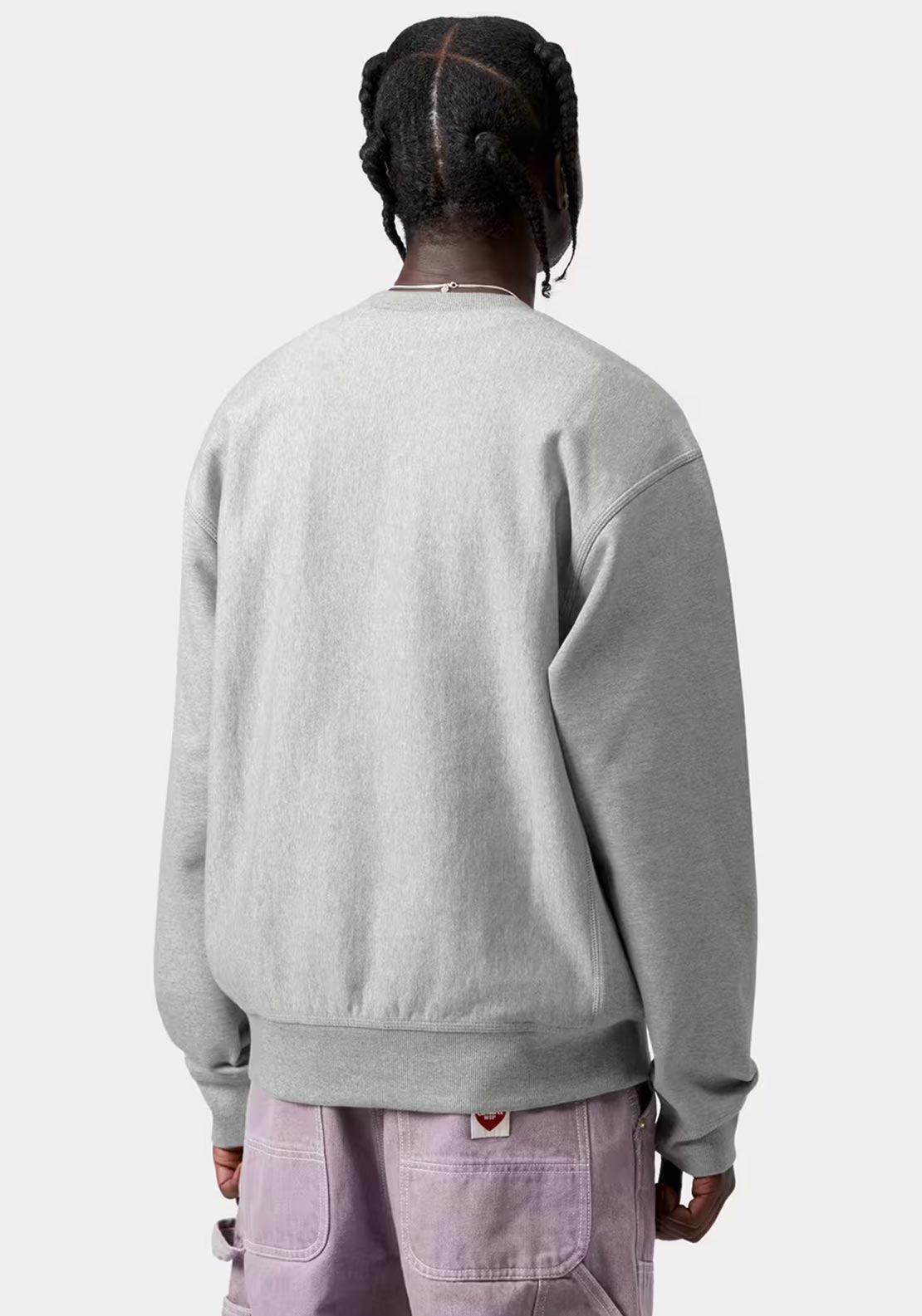 Carhartt WIP American Script Sweatshirt, Grey Heather