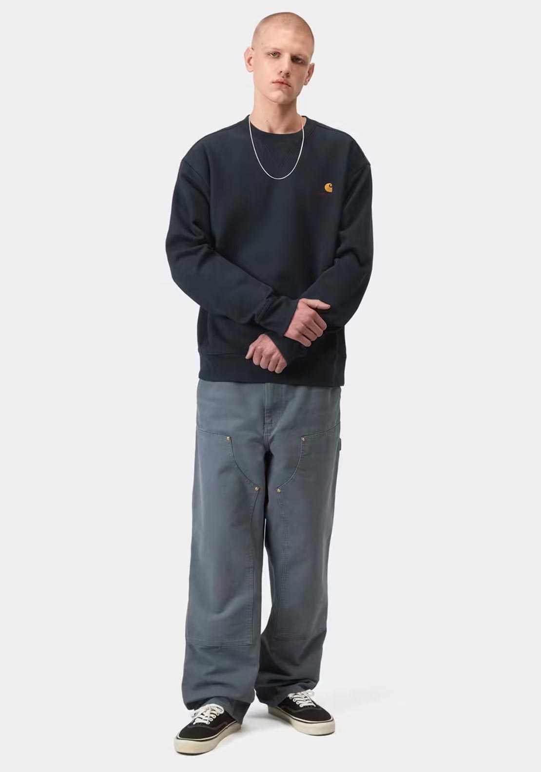 Carhartt WIP American Script Sweatshirt, Navy