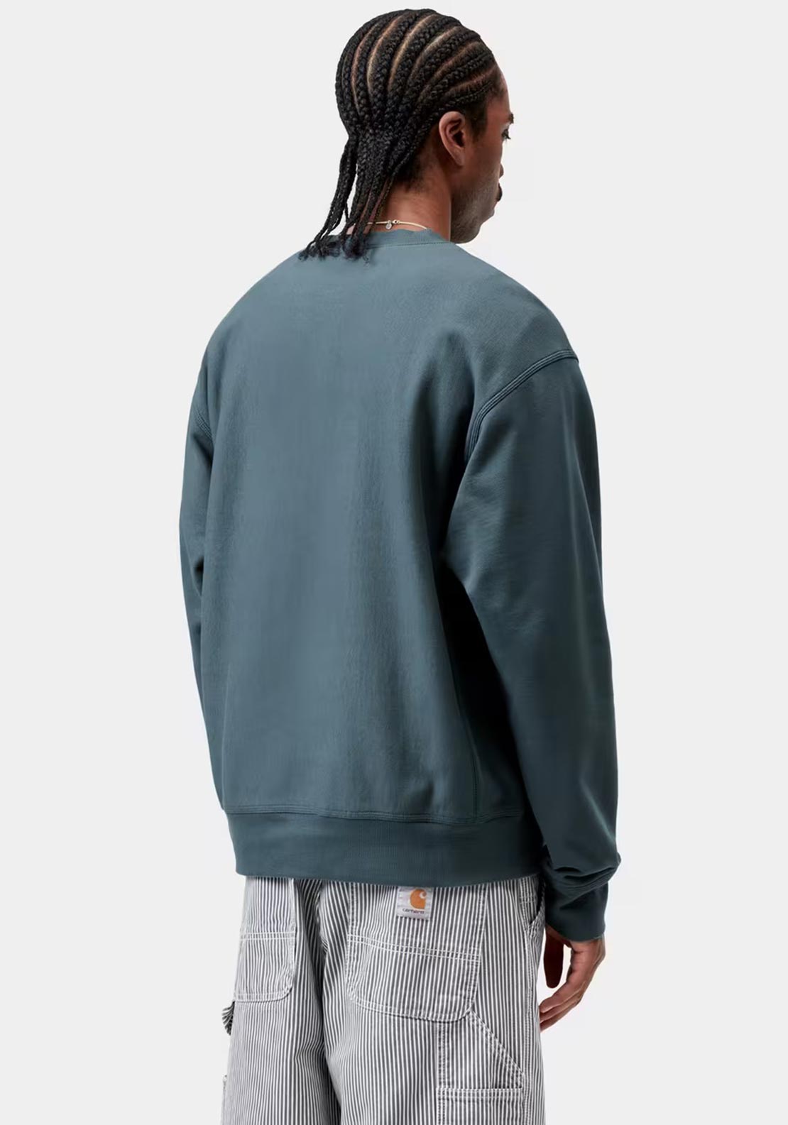 Carhartt WIP American Script Sweatshirt, Office Blue